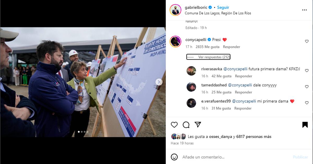 Mensaje de Cony Capelli a Boric hizo explotar Instagram